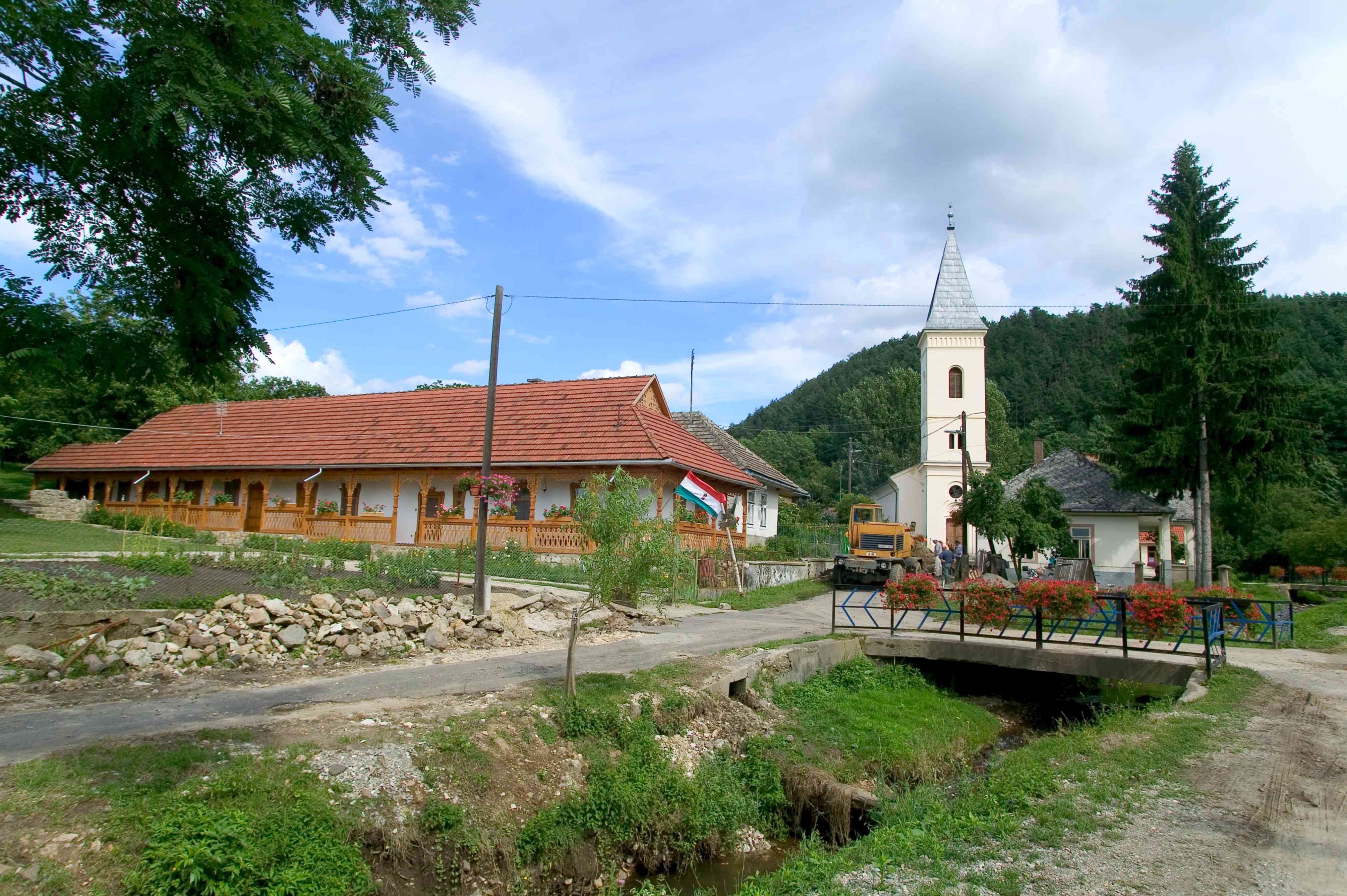 A vendégház és a zempléni táj